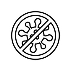 Stop Corona Vector Icon