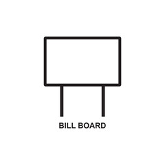 Obraz premium BILL BOARD ICON , ADVERTISING ICON