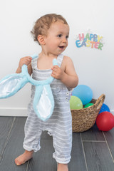 Happy Easter - Baby with Bunny Ears