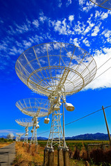 The observatory radio telescope