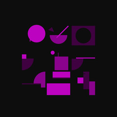 Bauhaus Abstract Vector Composition Design