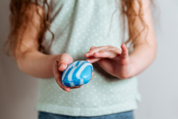 Little girl with soap.