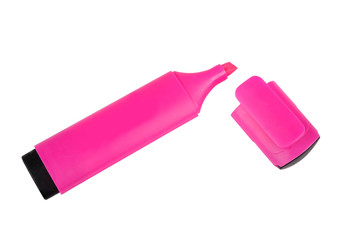 magenta marker isolated on white background