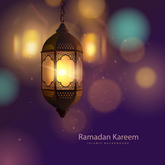 Arabian lights decor on a night background