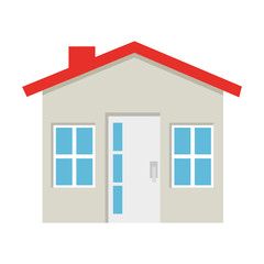 house facade construction isolated icon vector illustration design
