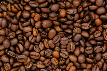 roasted coffee beans, can be used as a background
