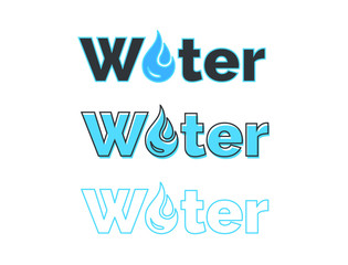 Water icon design, Water icon logo, Water icon, modern Idea and Concept Vector illustration Business Info graphic template with icon,arrow,world