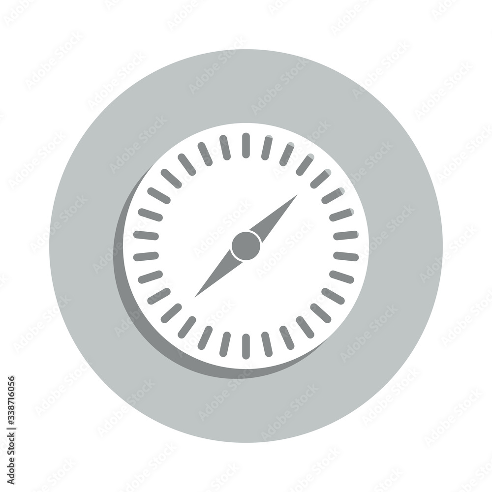 Poster compass, orientation badge icon. simple glyph, flat vector of business icons for ui and ux, website 
