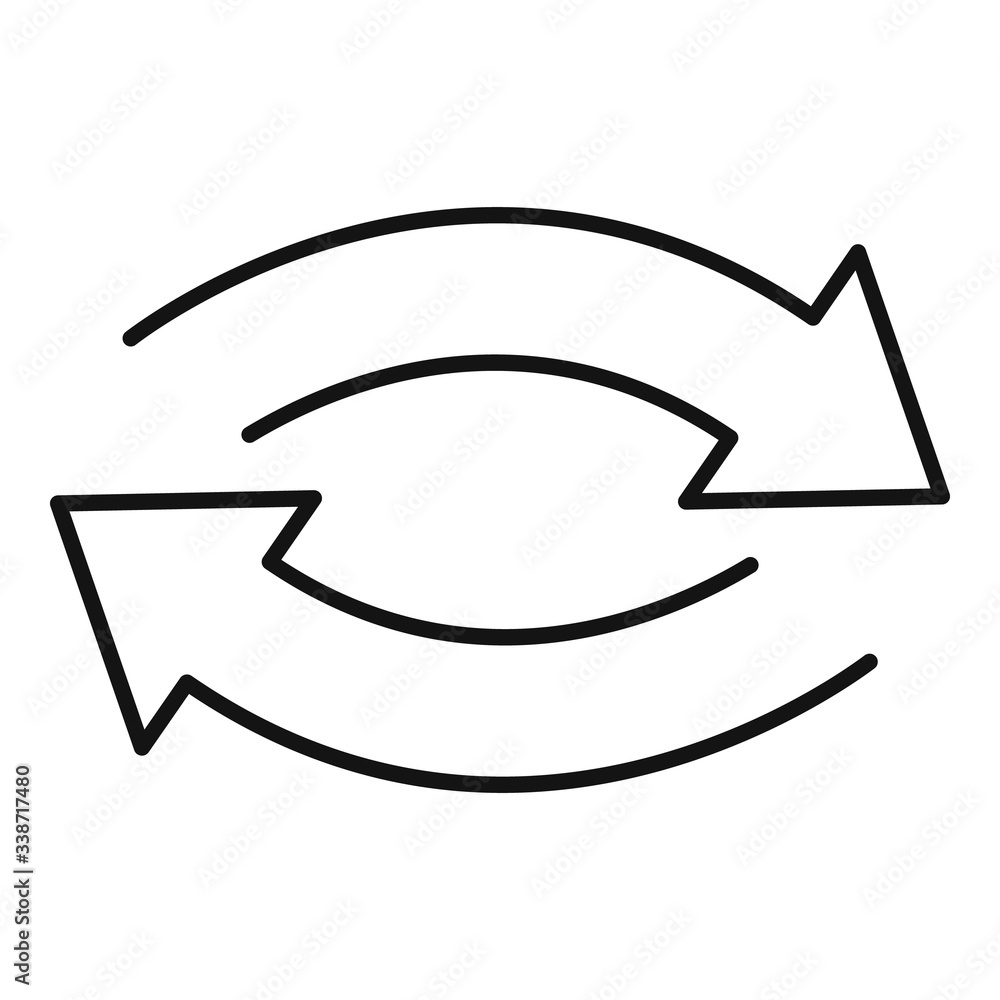 Poster tree recycling icon. outline tree recycling vector icon for web design isolated on white background