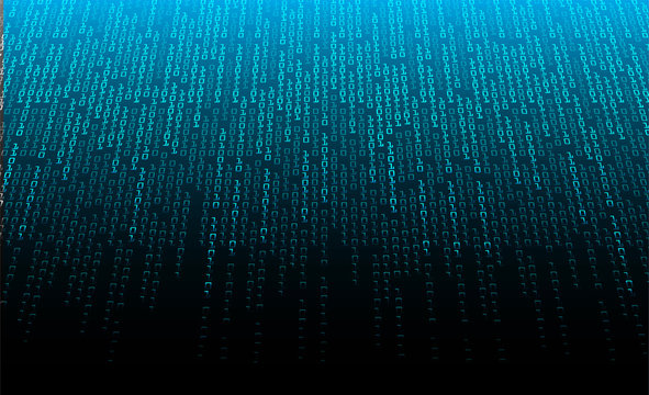 Blue cyber circuit future technology concept background
