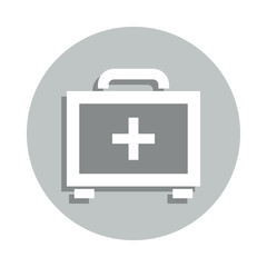 Charity, doctor badge icon. Simple glyph, flat vector of Charity icons for ui and ux, website or mobile application