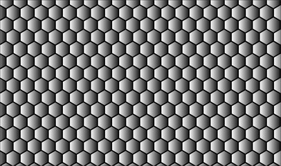 metallic honeycomb pattern on a black background