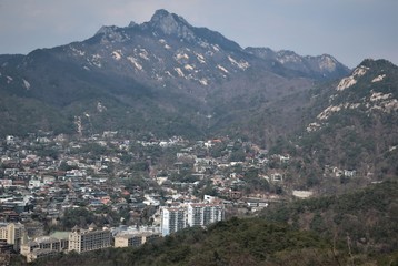 Fototapeta na wymiar 서울 평창동 풍경