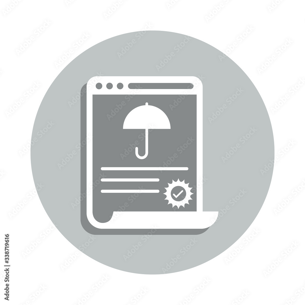 Poster internet data protection, internet security, secure data badge icon. simpleglyph, flat vector of int