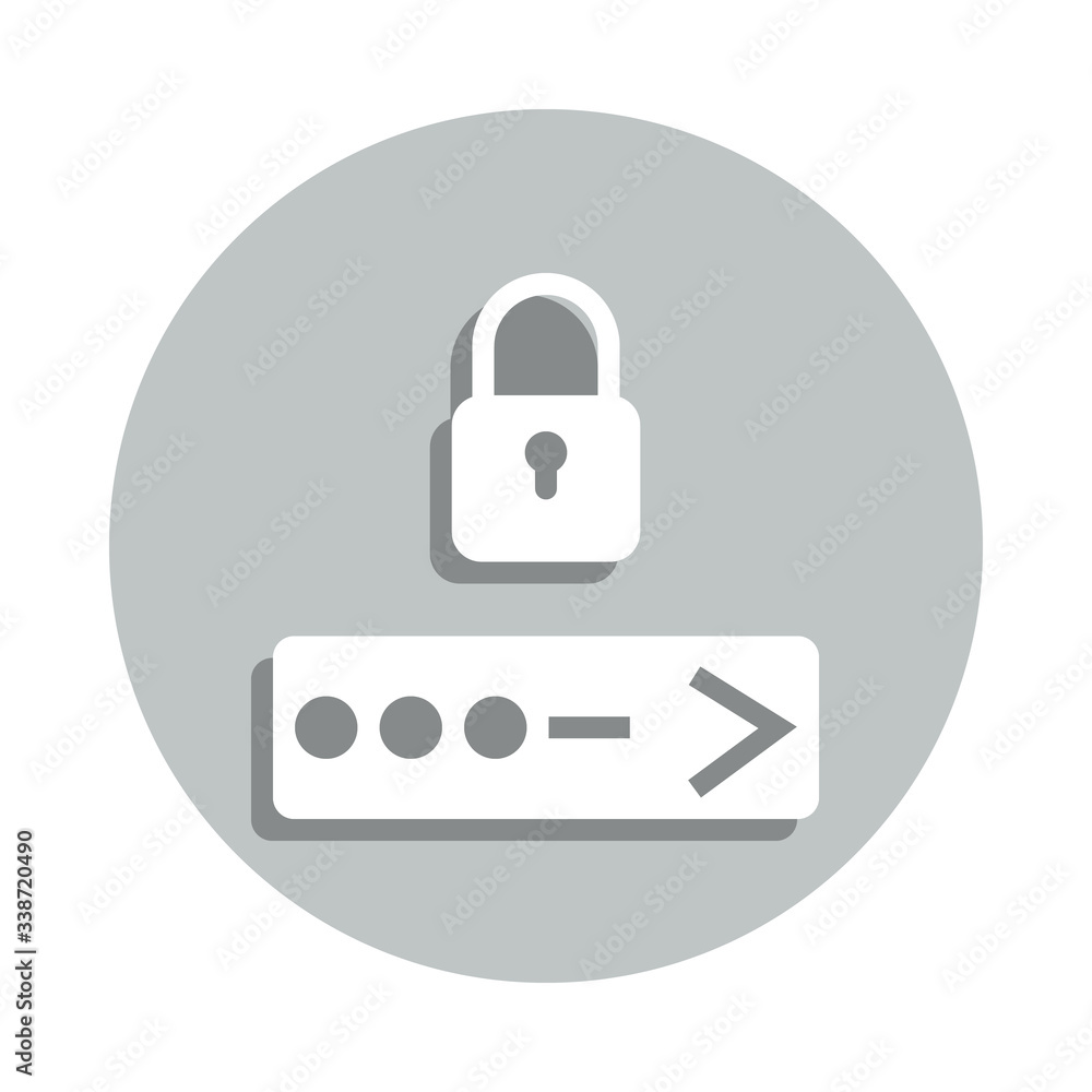 Poster fingerprint badge icon. simpleglyph, flat vector of internet security icons for ui and ux, website o