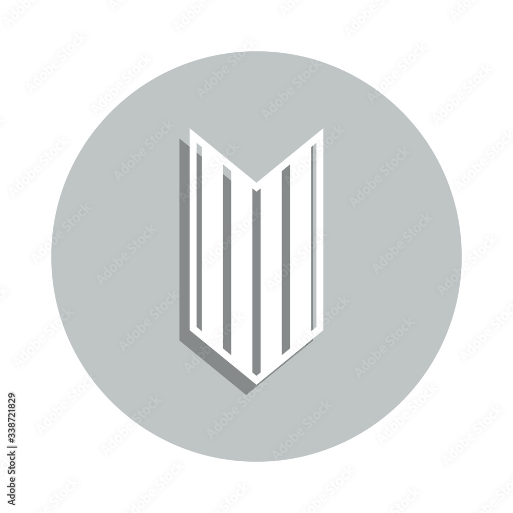 Aufkleber rank in epaulettes badge icon. simple glyph, flat vector of army icons for ui and ux, website or mob