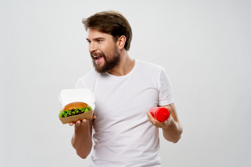 young man with apple