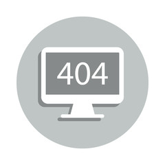 error, server badge icon. Simple glyph, flat vector of Network icons for ui and ux, website or mobile application