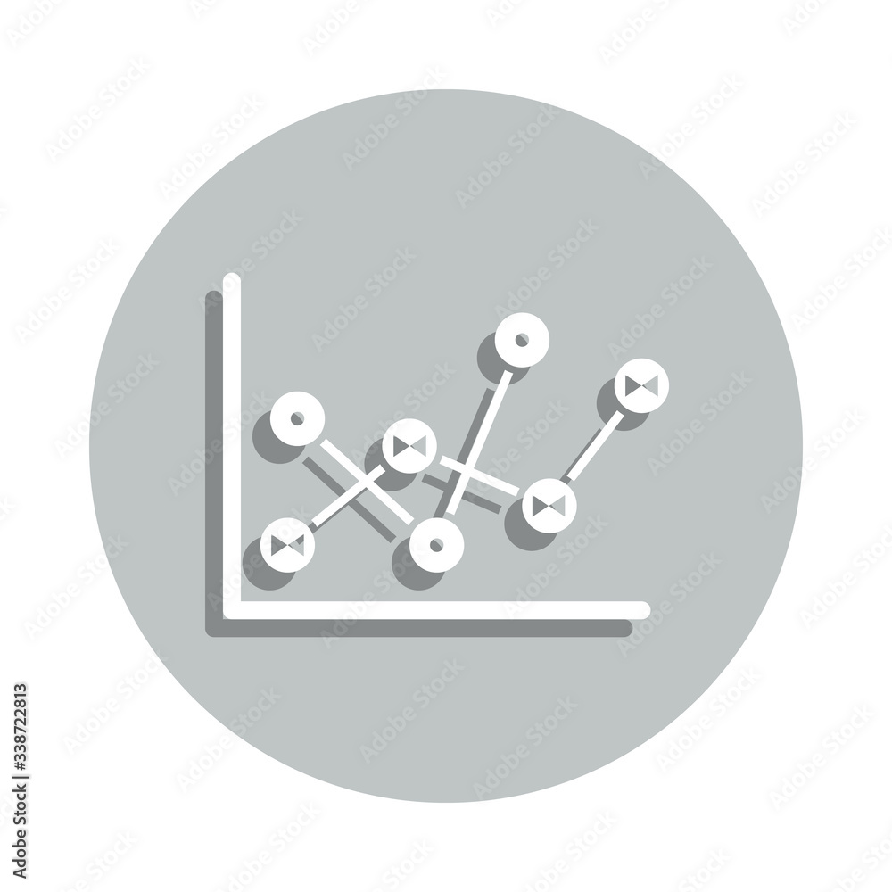 Poster diagram, data, graph badge icon. simple glyph, flat vector of network icons for ui and ux, website o