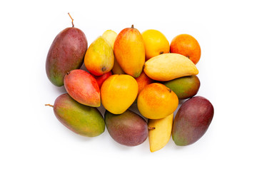 Tropical fruit, Mango  on white background.