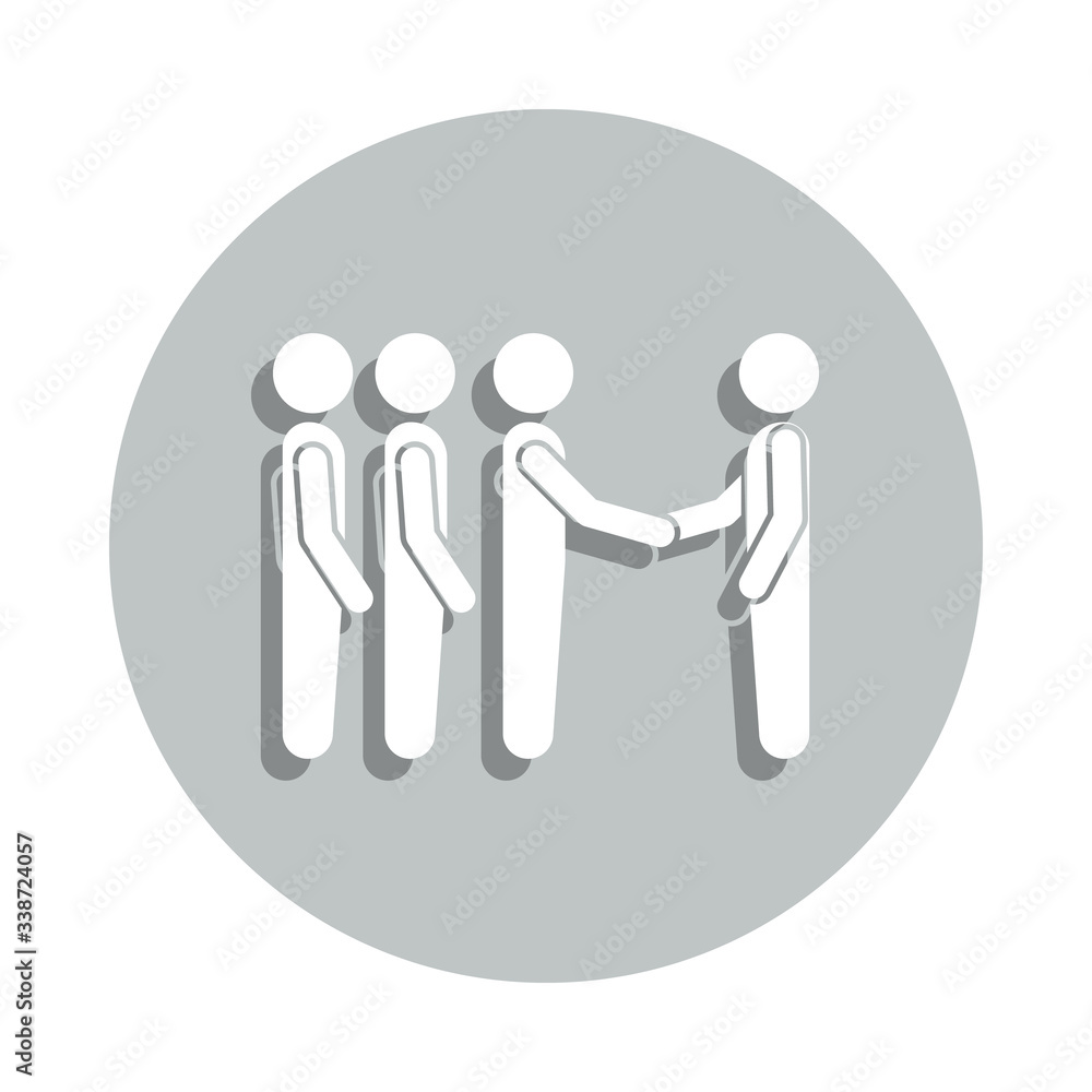 Poster admission badge icon. simple glyph, flat vector of conversation icons for ui and ux, website or mobi