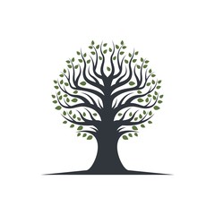 Obraz premium Tree icon logo template vector icon