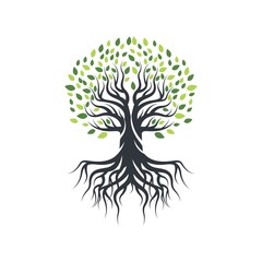 Naklejka premium Tree icon logo template vector icon