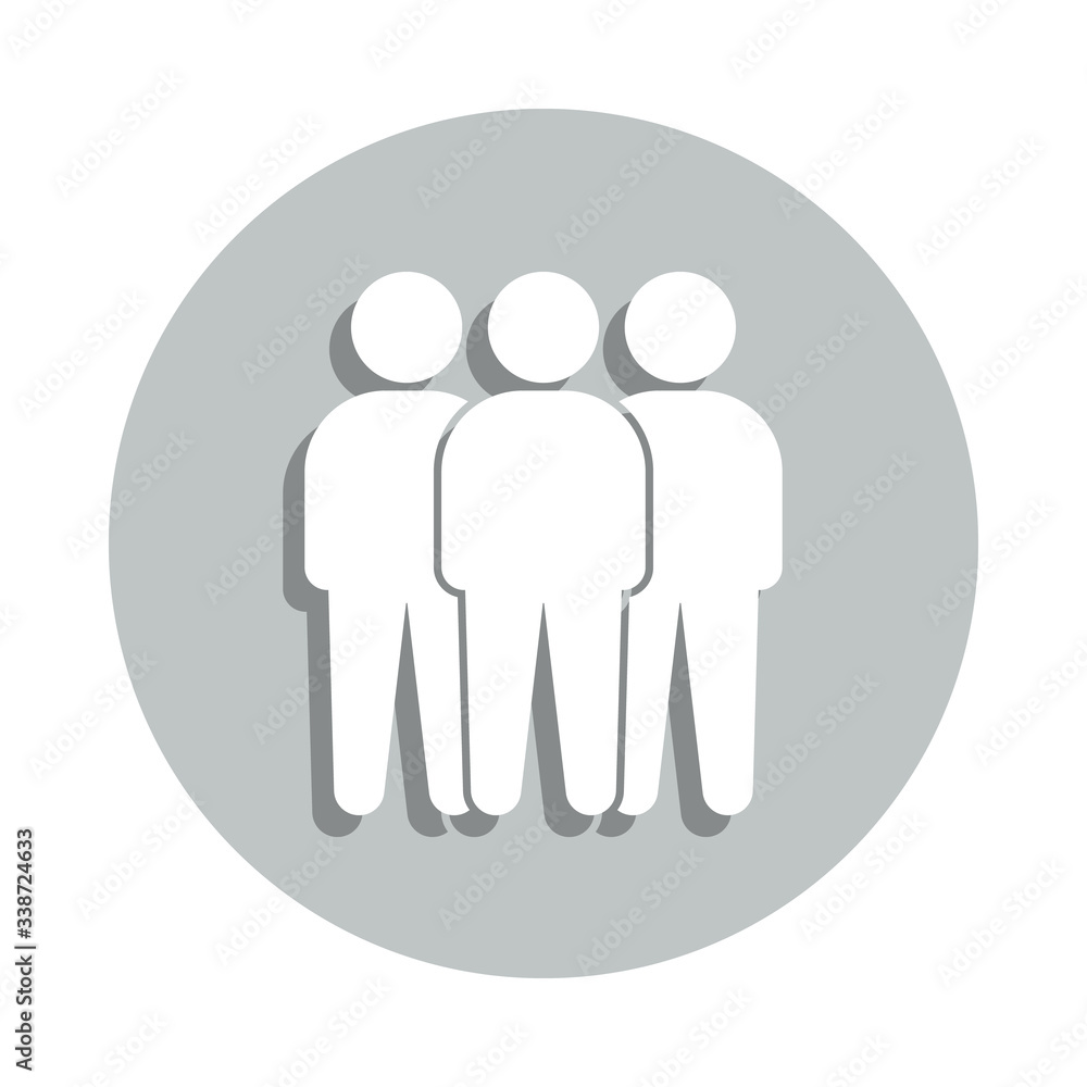 Poster staff badge icon. simple glyph, flat vector of conversation icons for ui and ux, website or mobile a