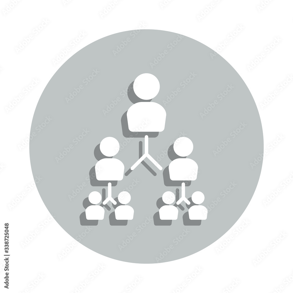 Poster communication of people badge icon. simple glyph, flat vector of conversation icons for ui and ux, w