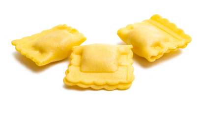 italian ravioli isolated