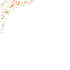 Beautiful picture with colorful frame on white background for decorative design. Retro card. Decoration element. Vintage holiday decor.