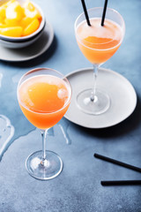 Traditional Italian cocktail bellini