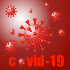 Vector Coronovirus background. Virus Infection. Quarantine illustration.