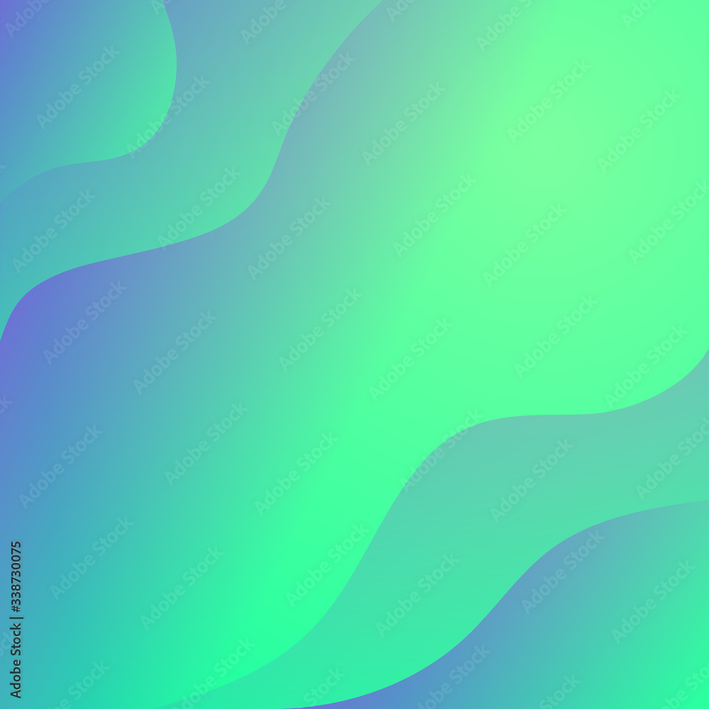 Aufkleber abstract gradient green background vector background