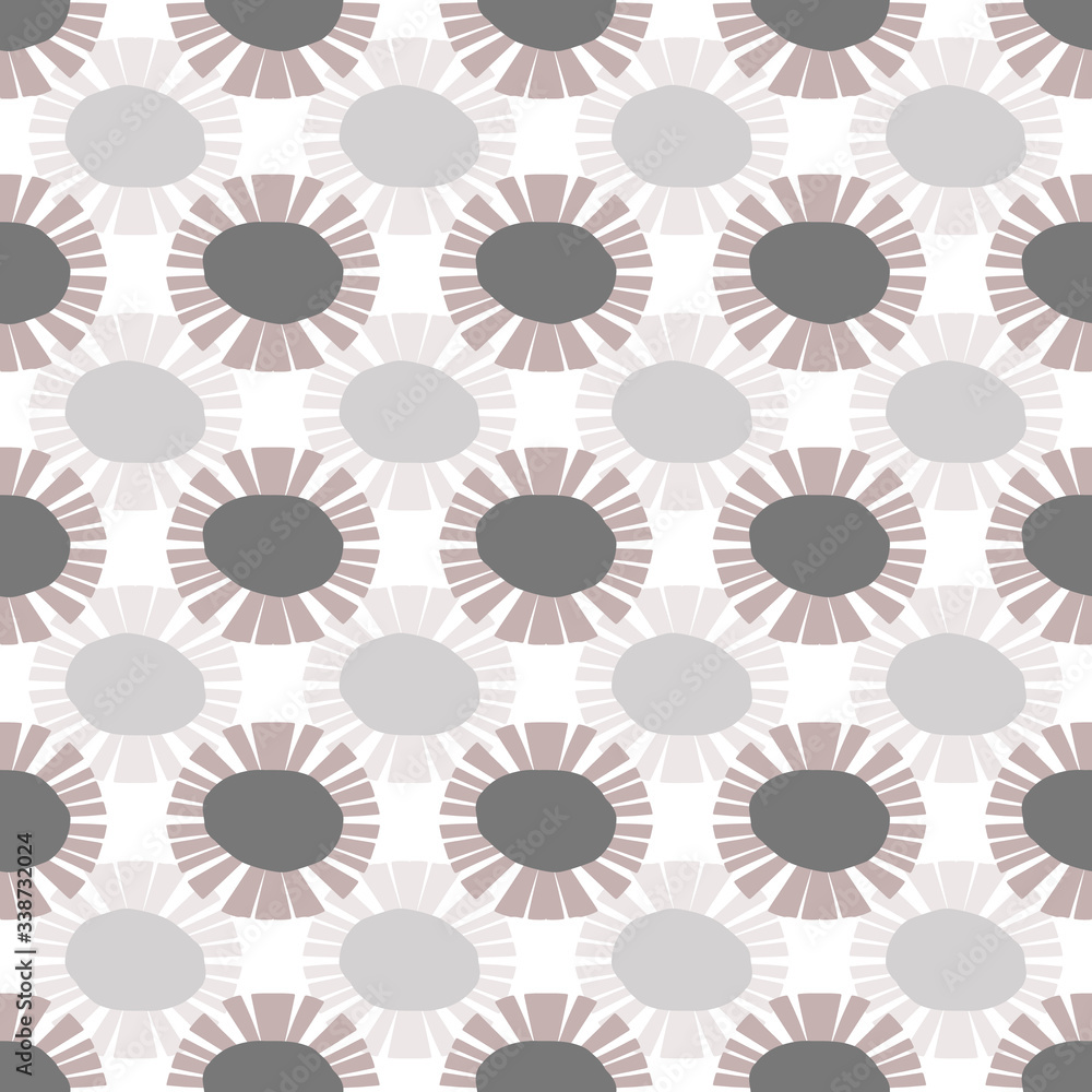 Poster retro color flower repeat pattern print background design