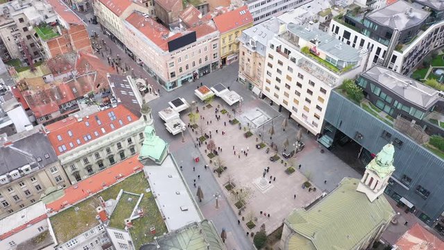 Zagreb Earthquake during COVID19 Corona Virus - Aerial footage