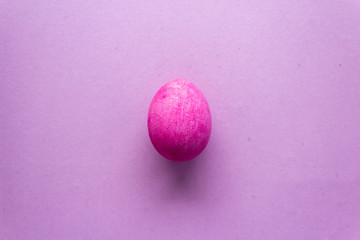 Happy Easter Day With Pink Egg On a Pink Background