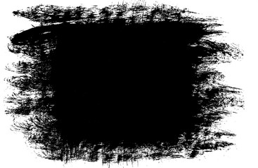 Texture of black paint, ink, grunge, brush stroke