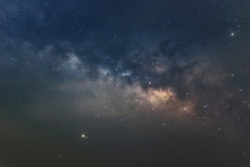 Detailed star on sky in Milky way