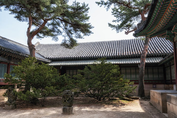 small garden behind daejojeon hall