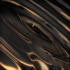 Dark Gold Metal Surface Square Wallpaper