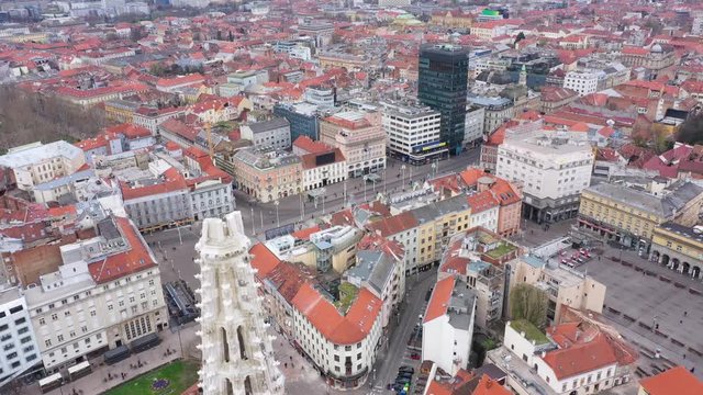Zagreb Earthquake during COVID19 Corona Virus - Aerial footage