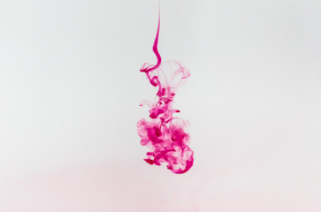 Paint and water droplets