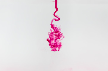 Paint and water droplets