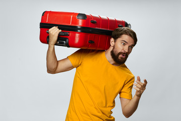 portrait of a young man with boxing gloves