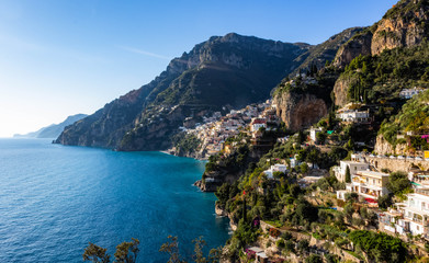 Fototapeta na wymiar Positano village on Amalfi coast, Italy