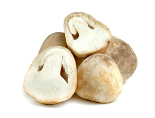 Straw mushroom isolated on white background