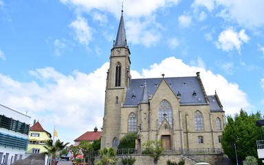 Fototapeta na wymiar Evangelische Kirche Bad Rappenau 