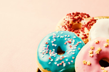 Assortment of glazed donuts