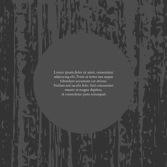 Dark background, freehand vertical brush strokes, daub, grunge, stylish design, copy space, card. Vector.